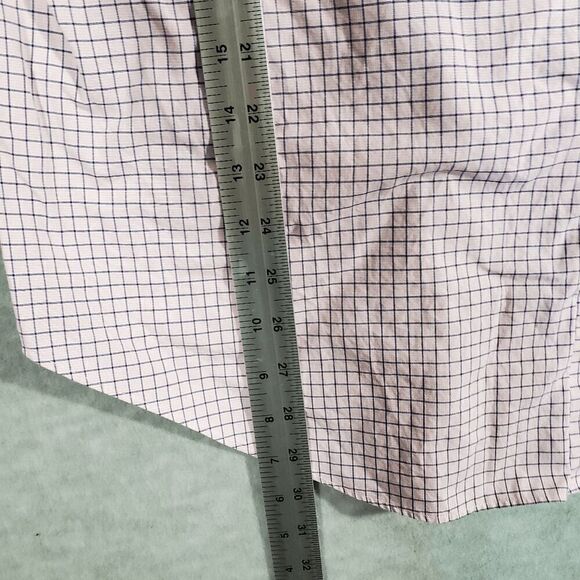 Ralph Lauren Shirt Mens 17.5 Pink Check Dress Classic Fit Collared Button Down - Picture 4 of 8